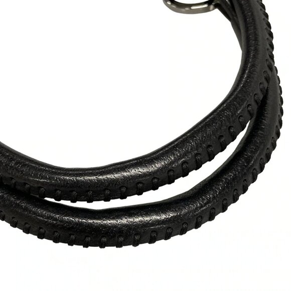 Auth GUCCI - 131329 Black Jacquard Leather Handbag - Picture 8 of 15